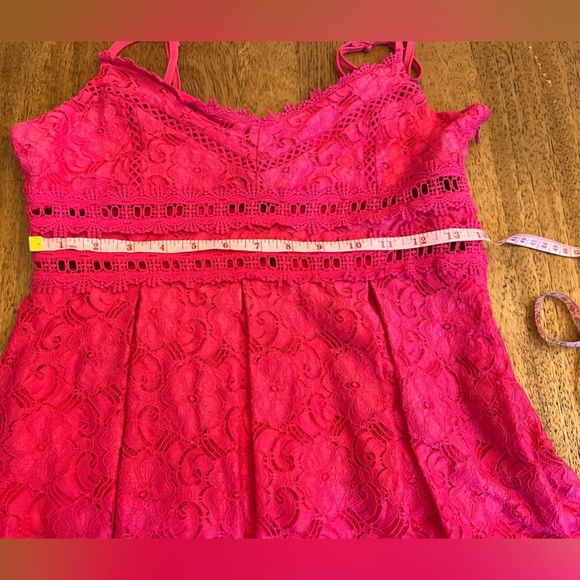 NSR - Napean Sea Rd - Pink lace spaghetti strap sundress - Size M - Picture 12 of 16
